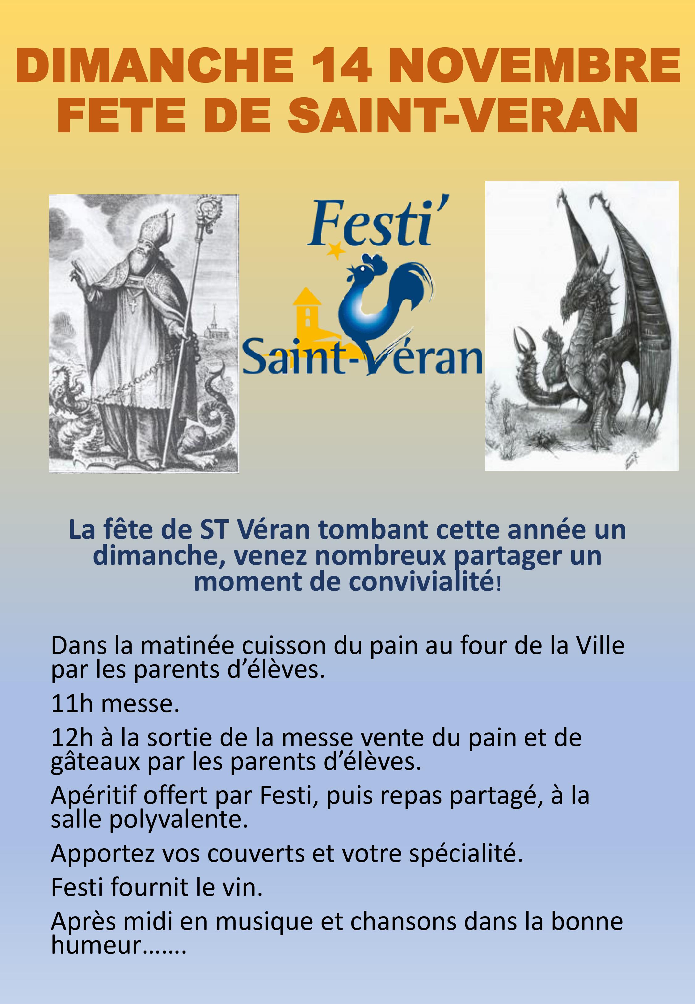 Affiche fête de la Saint Veran